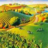 Farm Plantation Landscape diamond painting