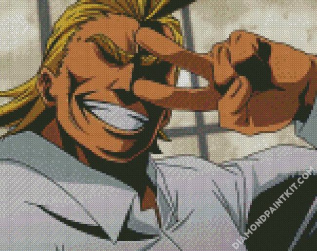 All Might Character diamond painting