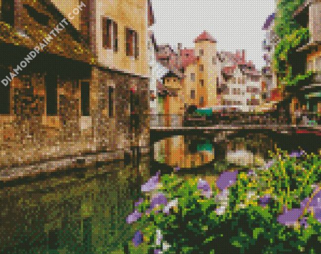 Annecy Canal diamond painting