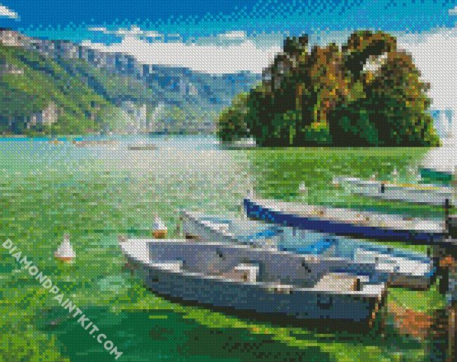 Annecy Lake Landscapes diamond painting