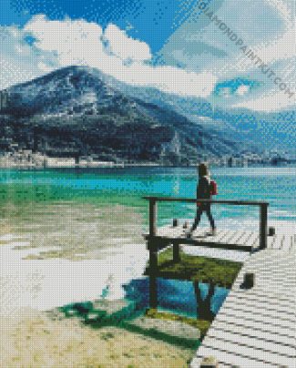 Annecy Lake Travel diamond painting