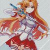 Asuna With Her Sword diamond painting