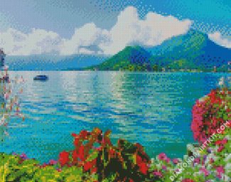 Beautiful View Of Annecy Lake France diamond painting