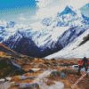 Hiking In Annapurna Mountains diamond painting