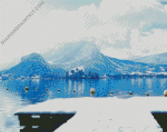 Lake Annecy In Winter diamond painting