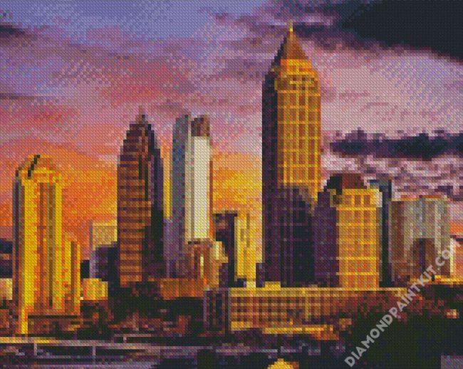 Midtown Atlanta diamond painting