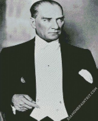 Mustapa Kemal Ataturk Turkey President diamond painting