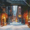 New York Snowy Alley diamond painting