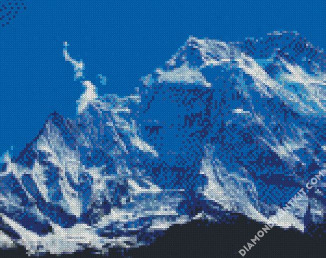 Snowy Annapurna Mountains diamond painting