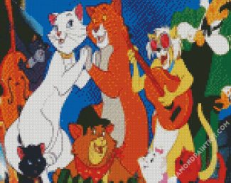 The Aristocats Characters Dancing diamond painting