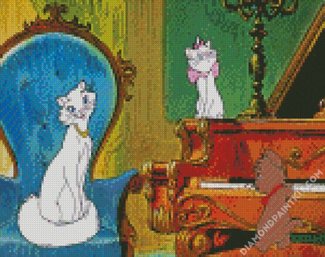 The Aristocats Mother And Kittens diamond painting