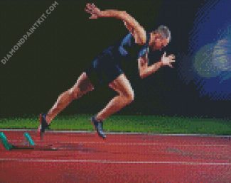 Athlete Running diamond painting