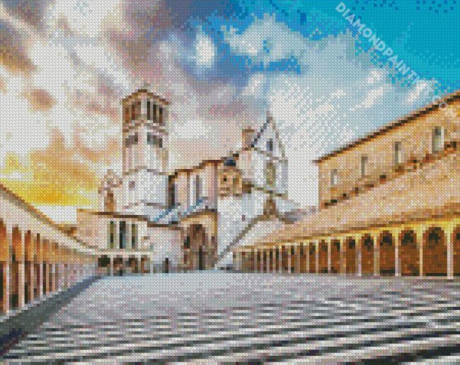 Basilica Of San Francesco Assisi In Italy diamond painting