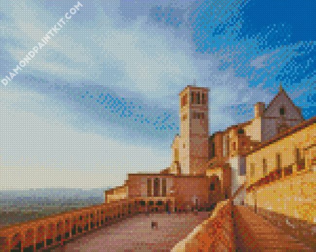 Italy Basilica Of San Francesco Assisi diamond painting