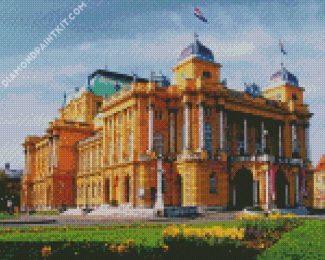 National Theatre In Zagreb diamond painting