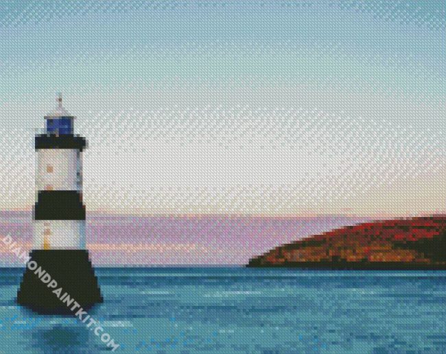 penmon lighthouse anglesey diamond painting
