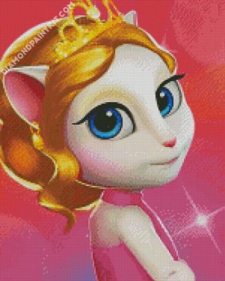 Princess Angela diamond painting