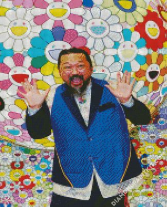 Haruki Murakami diamond painting