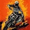 Illustration Motocross Racing diamond painting