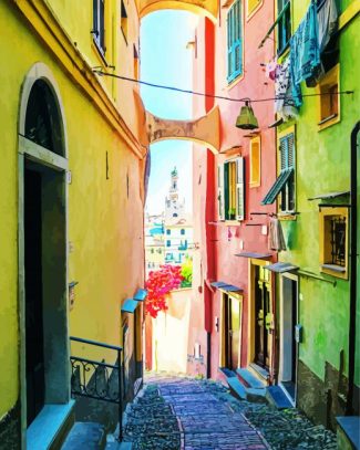 Italy Sanremo Old Town diamond painting