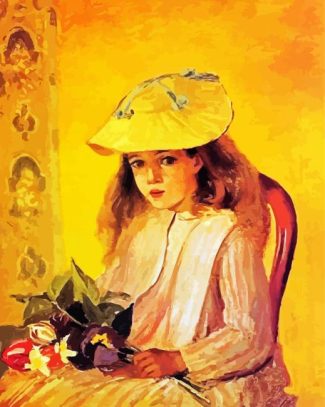 Jeanne Portrait Camille Pissarro Art diamond painting