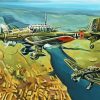 Junkers Stuka Airplane diamond painting