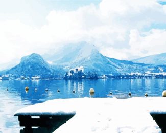 Lake Annecy In Winter diamond painting