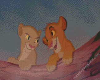 Lion King Simba And Nala diamond painting