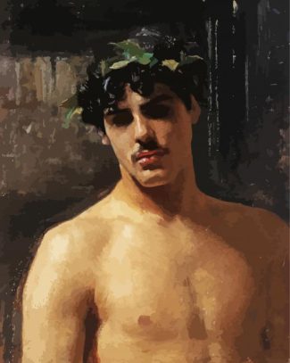 Man Wearing Laurels By Sargent diamond painting