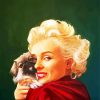 Marilyn Monroe With Pekingese diamond painting
