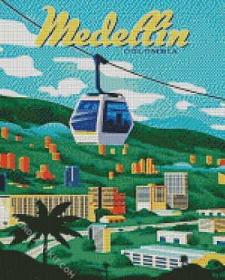 Medellin Colombia Poster diamond painting