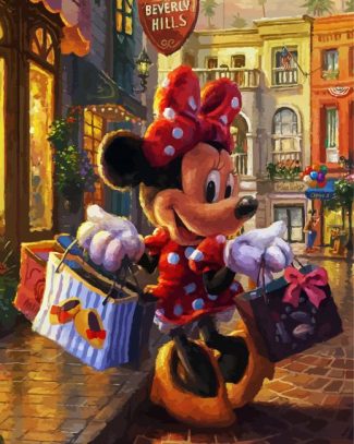 Minnie Mouse Shopping Day diamond painting