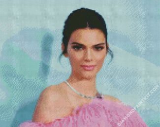 Model Kendall Jenner Diamond painting