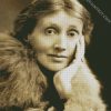 Monochrome Virginia Woolf diamond painting