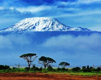 Mount Kilimanjaro Tanzania diamond painting