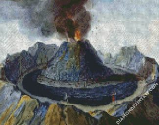 Mount Vesuvius Art diamond painting