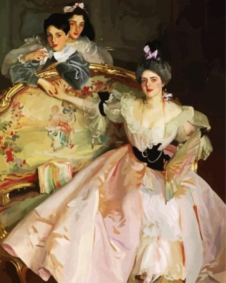 Mrs Carl Meyer And Her Children By Sargent diamond painting