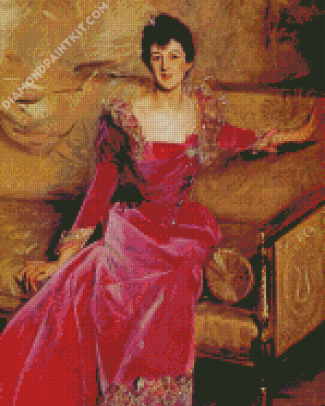 Mrs Hugh Hammersley By Sargent diamond painting