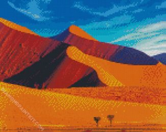 Namibia Desert Landscape diamond painting