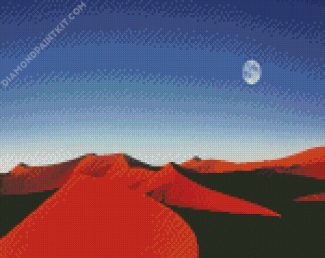 Namibia Desert Moonlight diamond painting