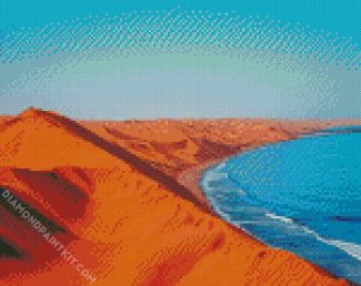 Namibia Desert Seascape diamond painting