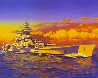 Navy Ship diamond painting
