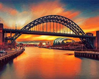 Newcastle Tyne Bridge diamond painting