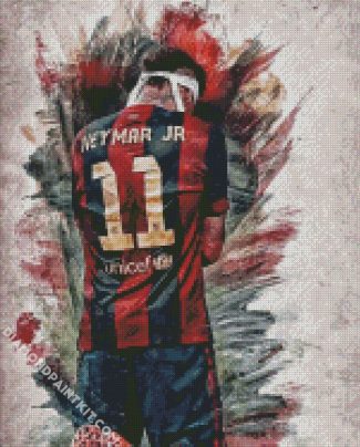 Neymar JR Barcelona Player diamond painting
