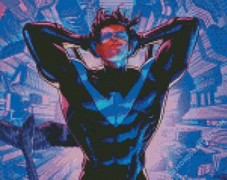 Nightwing Superhero diamond painting