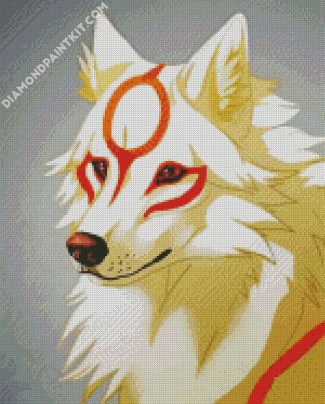 Okami Dog Anime diamond paintings diamond painting