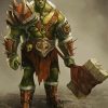 Orc Monster Warrior diamond painting