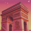 Paris Arc De Triomphe Poster diamond painting