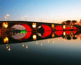 Pont Neuf Bridge Toulouse diamond painting