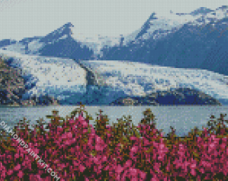 Portage Glacier Alaska diamond painting